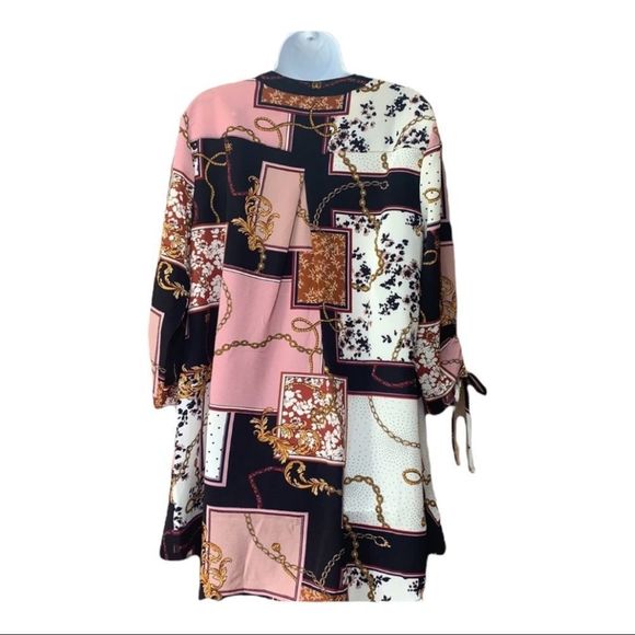 New Directions Tie Sleeve Top Tunic NWT - Picture 3 of 5